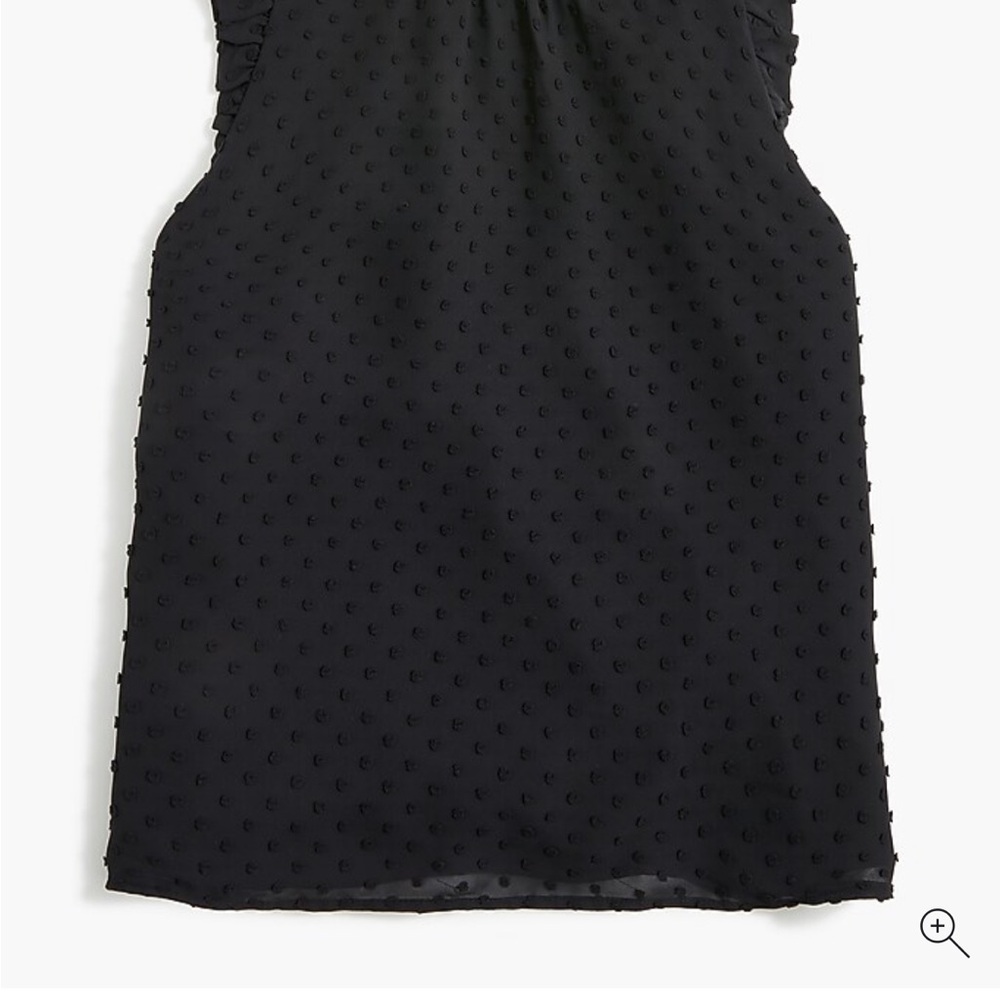 JCrew Black Sleeveless Textured Top - Picture 2 of 5
